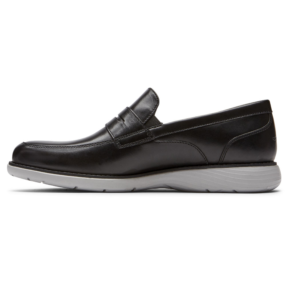 Mocassins Rockport Homem Pretas - Garett Penny - 70132JUEB